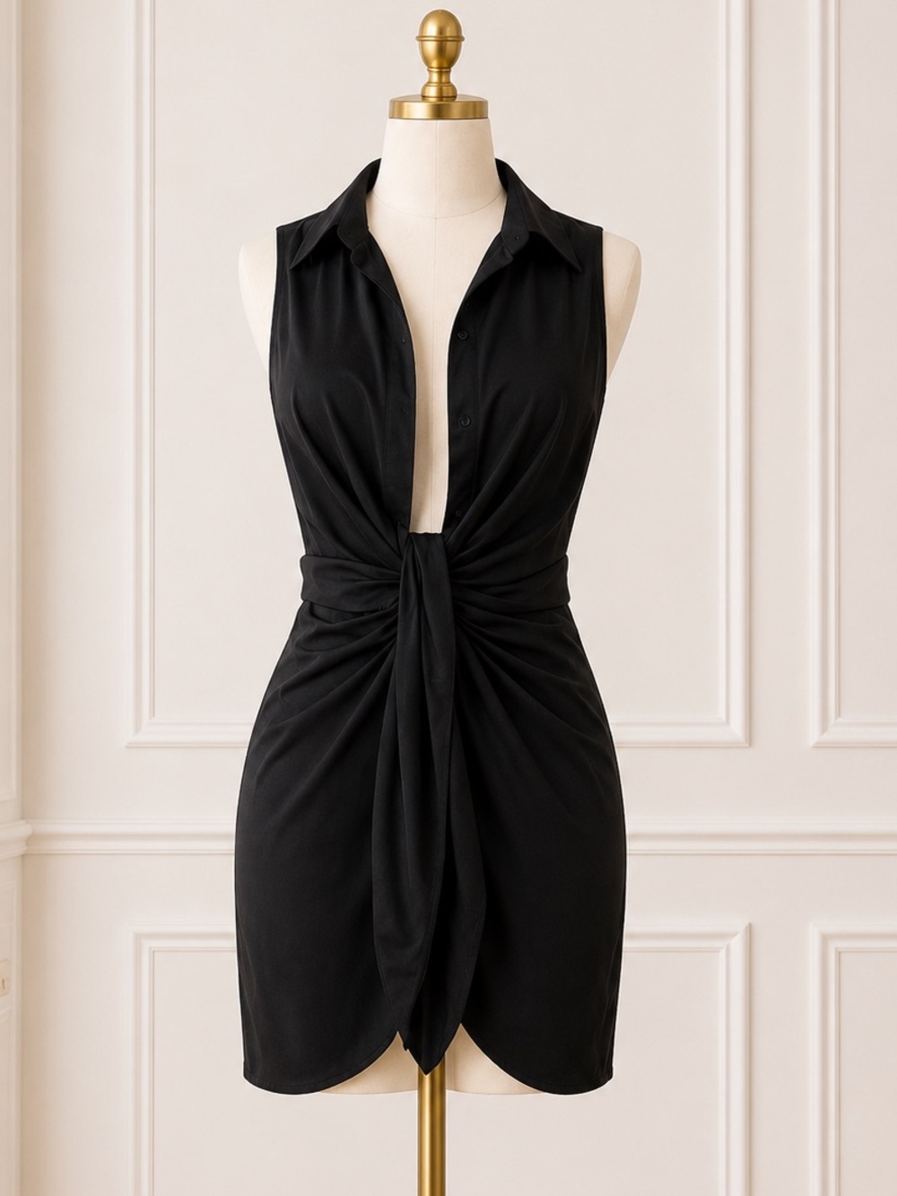 Choosy The Crosby Dress Twist Collared 6 NWT MSRP $120